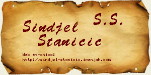 Sinđel Staničić vizit kartica